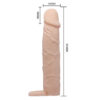 Funda extensora para pene 18 cm