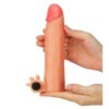 Funda con extensión para pene y vibración