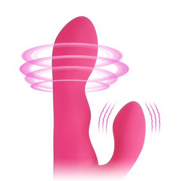 Vibrador doble estimula punto G y Clitoris con Bluetooth Nora By Lovense